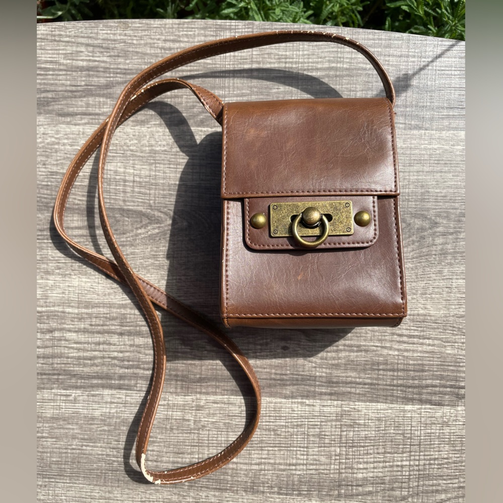 Mossimo Supply Co Brown Leather Bag